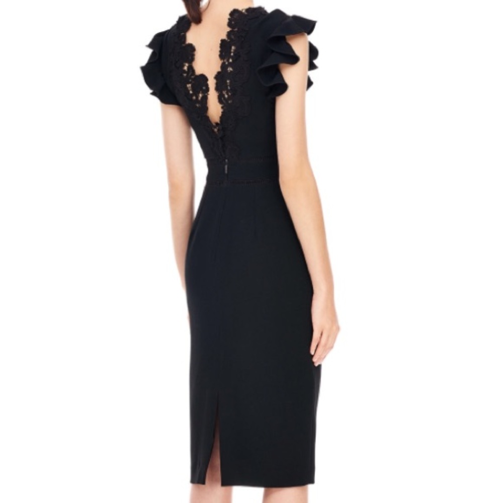 NWT Rebecca Taylor Black Lace Dress Size 6 & 10 - Picture 2 of 8
